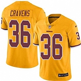 Nike Men & Women & Youth Redskins 36 Su'a Cravens Gold Color Rush Limited Jersey,baseball caps,new era cap wholesale,wholesale hats